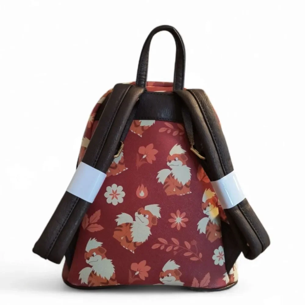 Loungefly Pokémon Growlithe Floral Allover Print Mini Backpack